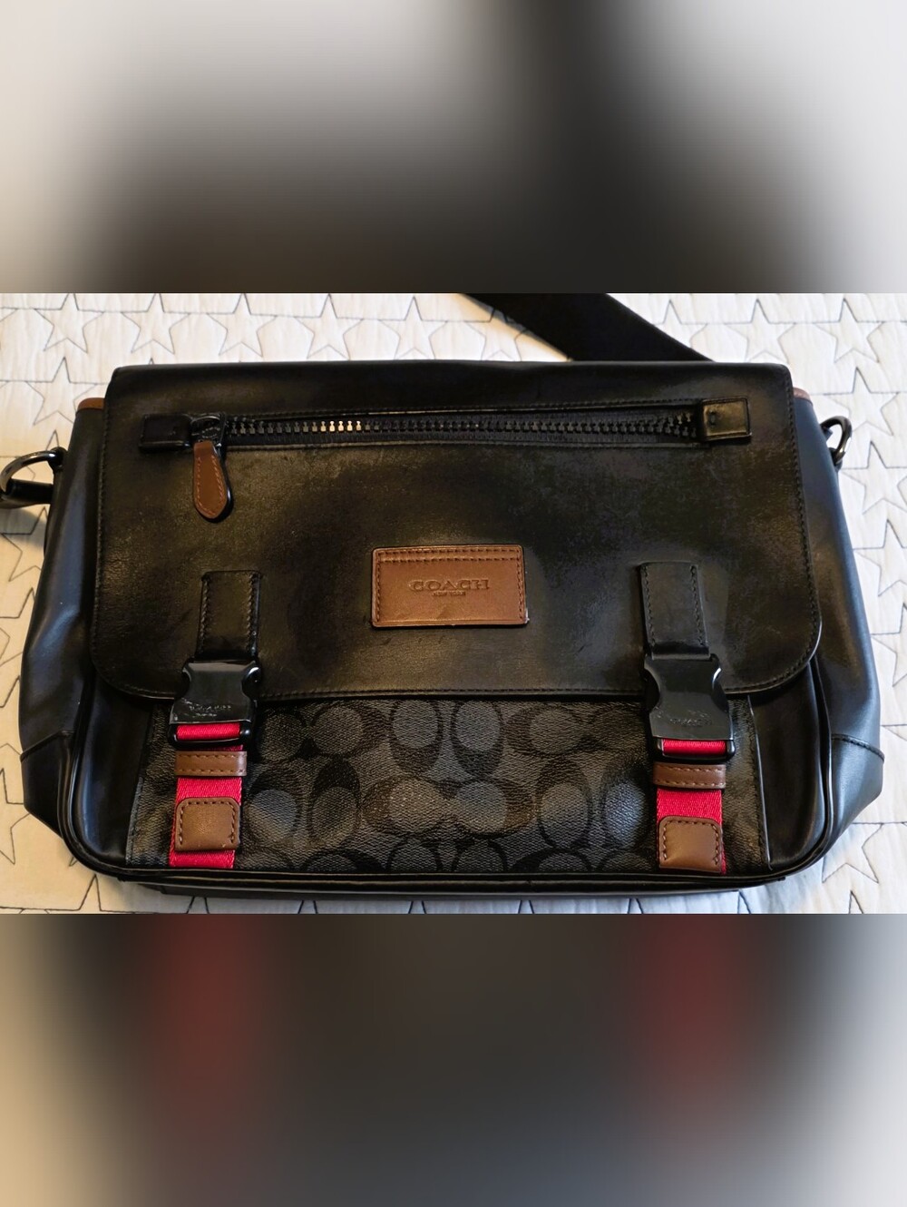 Coach Signature Messenger Bag in Colorblock